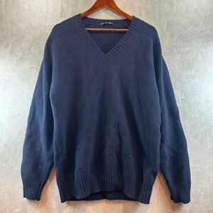 Brandy-melville Women's Navy and Black Jumper